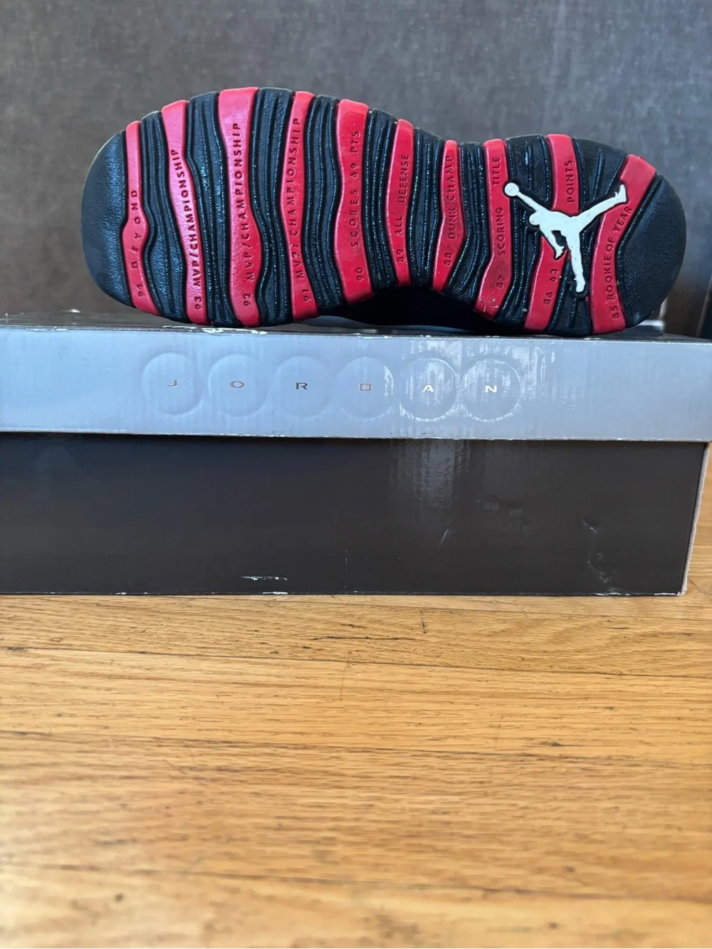 Jordan Men's White, Black and Red Low-Top Sneakers